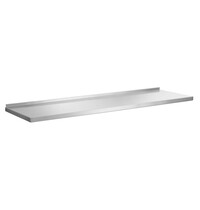 Bartscher Wandplank | RVS | 1 Schap, Volledig Oppervlak, In Hoogte Verstelbaar, Steeksysteem | Draagvermogen 120kg | 1200x355x27(h)mm 