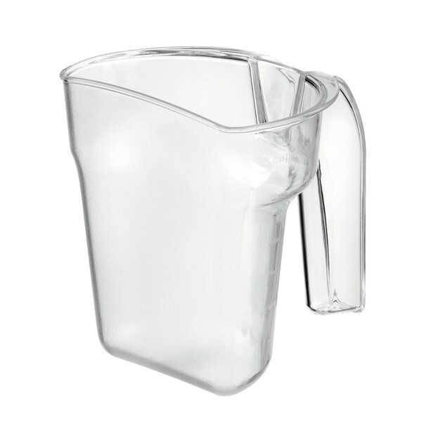 Voorraadcontainer | 47L | Stapelbaar | Transparant Vergrendelbaar Klapdeksel | Inclusief Maatbeker 500ml
