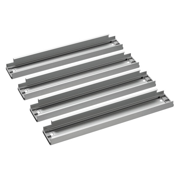 Set Verbindingslijsten | Kit 360 | Voor Schappensystemen Kit 1 En 3 | Aluminium, Set Van 4 | 35x365x55mm
