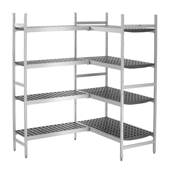 Set Verbindingslijsten | Kit 360 | Voor Schappensystemen Kit 1 En 3 | Aluminium, Set Van 4 | 35x365x55mm