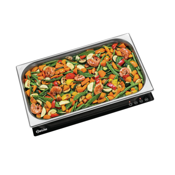 Warmhoudplaat | WP230S-EB 1/1S | 1/1 GN | 50/70/95°C | 230W | 230V | Tafel-/inbouwmodel