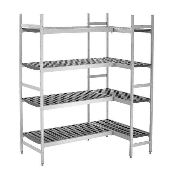 Set Verbindingslijsten | Kit 560 | Voor Schappensysteem Kit 2 | Aluminium, Set Van 4 | 35x565x55mm