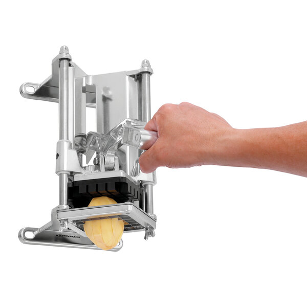 Aardappelsnijder | 3010 | 4 Snij-inzetstukken: 6mm, 9mm, 13mm En Aardappelpartjes | RVS | Tafel- Of Wandmontage
