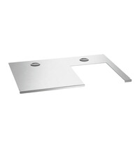 Bartscher Inlegbodem | M1 Snackpoint 200 | RVS | Uitsparing Voor SNACK III Plus 380x280mm | 2 Kabelgoten | Opstelvlak 375x575mm 
