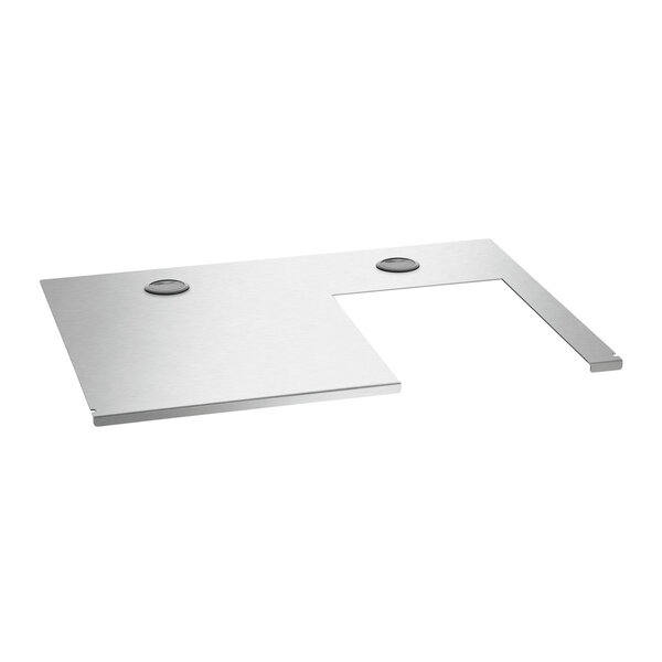 Inlegbodem | M1 Snackpoint 200 | RVS | Uitsparing Voor SNACK III Plus 380x280mm | 2 Kabelgoten | Opstelvlak 375x575mm