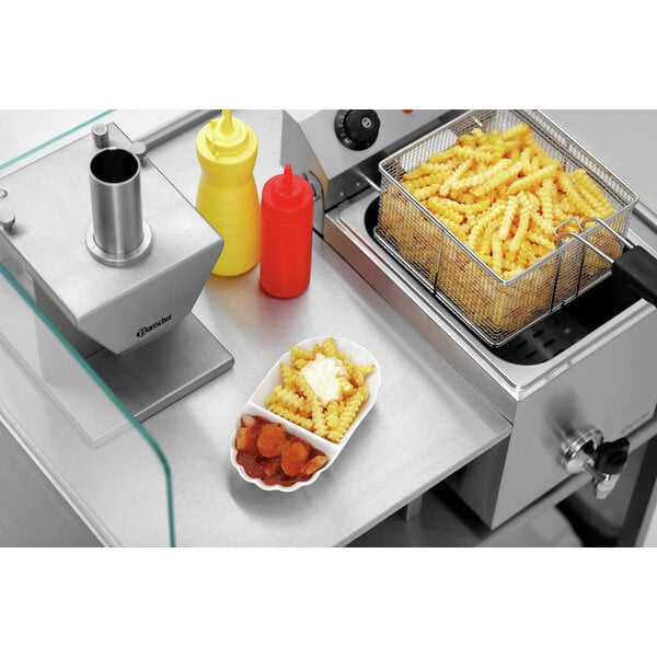 Inlegbodem | M1 Snackpoint 200 | RVS | Uitsparing Voor SNACK III Plus 380x280mm | 2 Kabelgoten | Opstelvlak 375x575mm