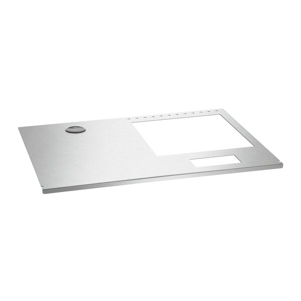Inlegbodem | Snackpoint 200 | RVS | Uitsparing Voor Inductiewok IW 35-EB | Kabelgoot En Ventilatiegaten | 375x575mm