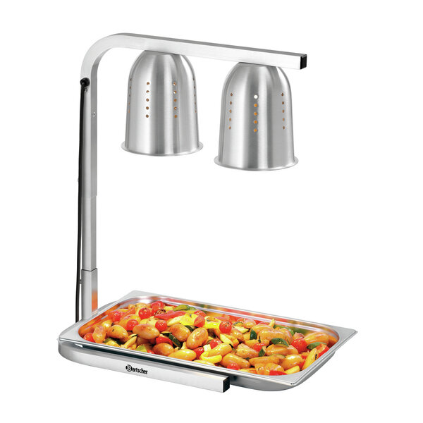 Warmtebrug | I2WL552 | 1/1 GN | 2 Infraroodlampen | 0-70°C | 0.55kW | 230V | GN-bak Max. 65mm