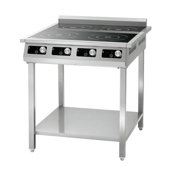 Onderstel | 4P 3550-1 TCK | Onderste Schap | In Hoogte Verstelbare Voeten | RVS | Pootlengte 662mm | Voor Inductiekookplaten 4P 35-1 TCK En 4P 50-1 TCK