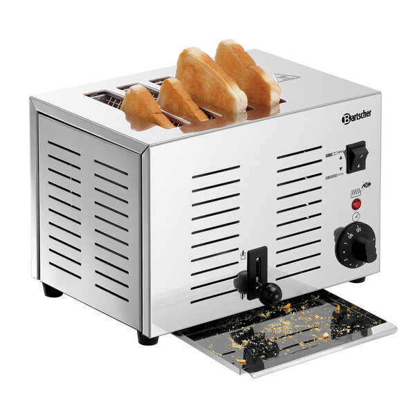 Sleuftoaster | TS40 | 4 Sleuven | 1.8kW | 230V | Timer | Signaaltoon