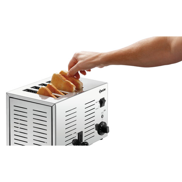 Sleuftoaster | TS40 | 4 Sleuven | 1.8kW | 230V | Timer | Signaaltoon