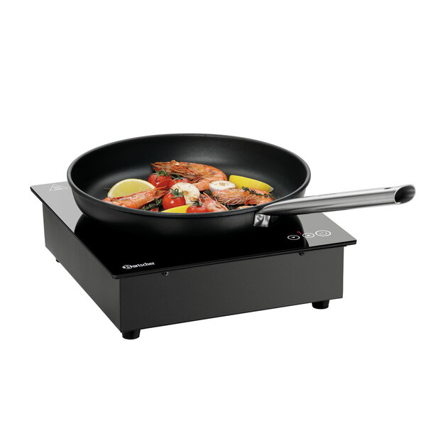 Inductiekookplaat | 351TC | 1 Kookpit Ø230mm | 3500W | 230V | 10 Vermogensniveaus | Touchbediening Met Digitaal Display | Geschikt Voor Inbouw