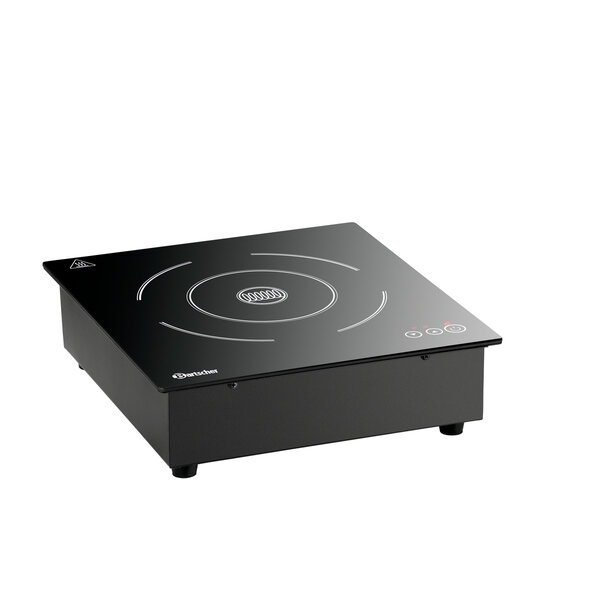 Inductiekookplaat | 351TC | 1 Kookpit Ø230mm | 3500W | 230V | 10 Vermogensniveaus | Touchbediening Met Digitaal Display | Geschikt Voor Inbouw