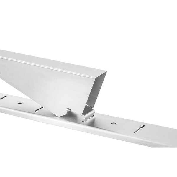Wandrekset | 2 Schappen | 120kg Draagvermogen Per Schap | In Hoogte Verstelbaar | Insteeksysteem | RVS | 1200x355mm