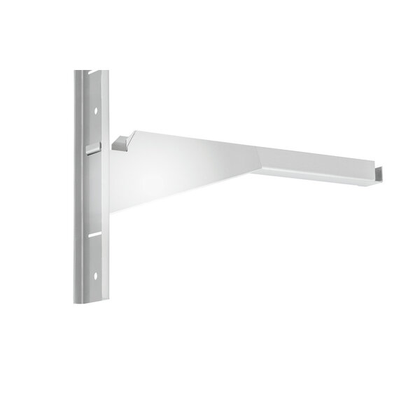 Wandrekset | 2 Schappen | 120kg Draagvermogen Per Schap | In Hoogte Verstelbaar | Insteeksysteem | RVS | 1200x355mm