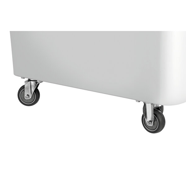 Voorraadcontainerwagen | 102L | Transparant Schuifdeksel | 2 Wielen, 2 Zwenkwielen | Max. Draagvermogen 103kg