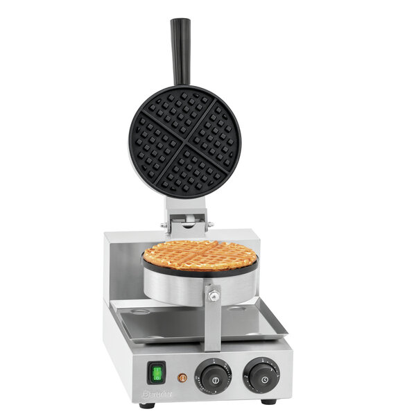 Wafelijzer | 1BWR 1750 | 1 Bakunit | Brusselse Wafel Rond Ø175mm | 50-300°C | 1000W, 230V