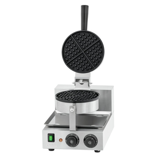 Wafelijzer | 1BWR 1750 | 1 Bakunit | Brusselse Wafel Rond Ø175mm | 50-300°C | 1000W, 230V