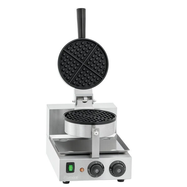 Wafelijzer | 1BWR 1750 | 1 Bakunit | Brusselse Wafel Rond Ø175mm | 50-300°C | 1000W, 230V