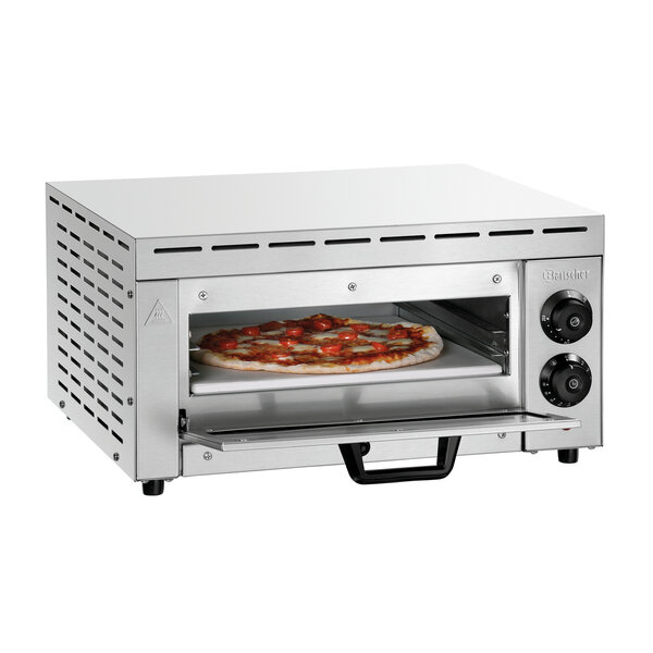 Pizzaoven | ST340 | 1 Pizza Ø33.5cm | 50-250°C | 1500W/230V | Bakkamer 342x345x70mm | Timer, Kijkvenster
