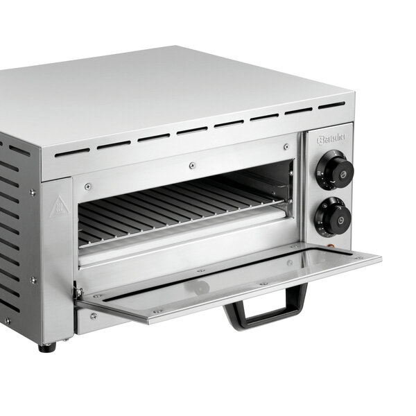 Pizzaoven | ST340 | 1 Pizza Ø33.5cm | 50-250°C | 1500W/230V | Bakkamer 342x345x70mm | Timer, Kijkvenster
