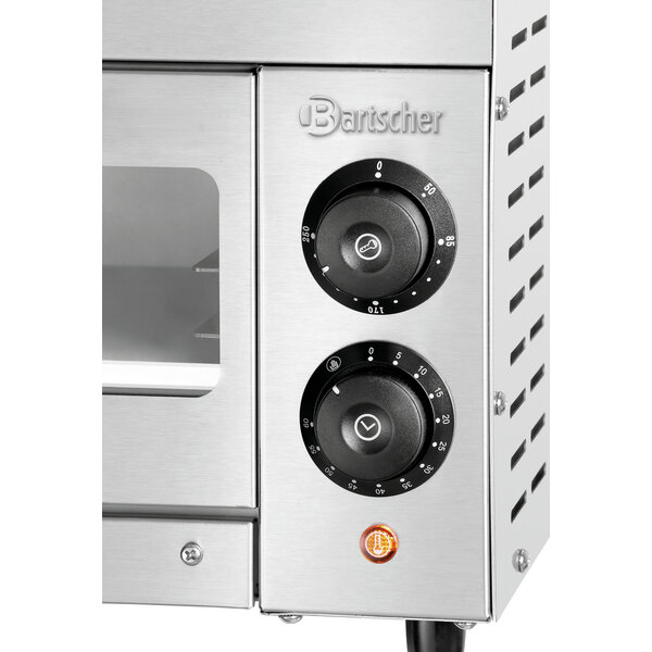 Pizzaoven | ST340 | 1 Pizza Ø33.5cm | 50-250°C | 1500W/230V | Bakkamer 342x345x70mm | Timer, Kijkvenster