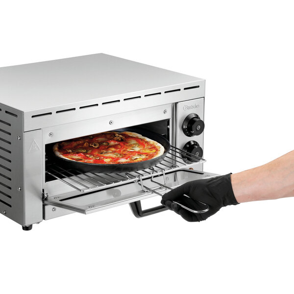Pizzaoven | ST340 | 1 Pizza Ø33.5cm | 50-250°C | 1500W/230V | Bakkamer 342x345x70mm | Timer, Kijkvenster