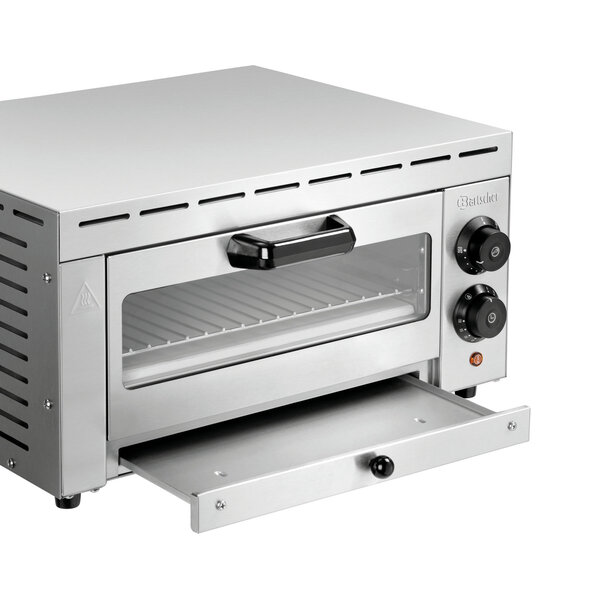 Pizzaoven | ST340 | 1 Pizza Ø33.5cm | 50-250°C | 1500W/230V | Bakkamer 342x345x70mm | Timer, Kijkvenster