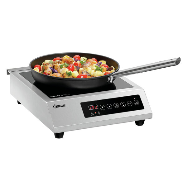 Inductiekookplaat | IK 30TC-1 | 1 Pit | 3kW, 230V | 60-240°C | 10 Vermogensniveaus | Vetfilter