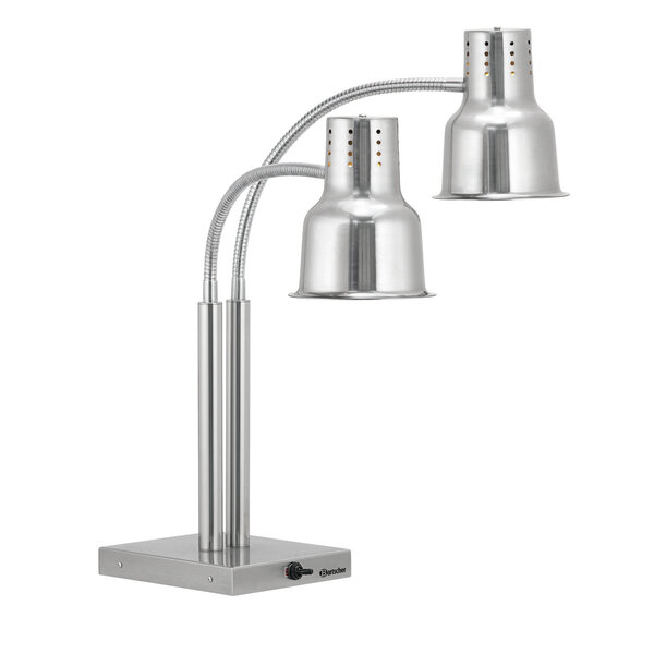 Warmtelamp | IWL500ST | 2 Infraroodlampen | 500W, 230V | Flexibele Lampenarmen | Vrije Hoogte Max. 520mm