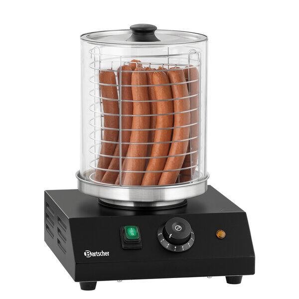 Hotdogkoker | E200-240 S | Glascilinder Ø200x240mm | Watertank 1.25L | 30-100°C | 450W/230V