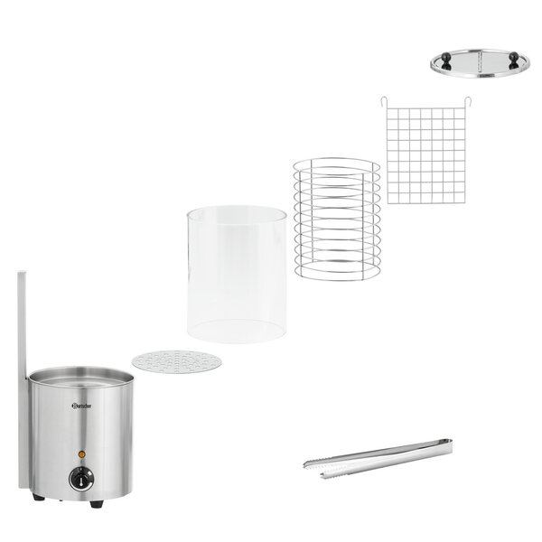 Hotdogkoker | B2000 | 0.7L Watertank | 30-95°C | 700W/230V | LED-Verlichting | Ø200x240(h)mm