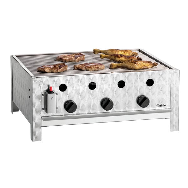 Gas-Tafelbraadgrill | TB1000R | Vloeibaar Gas | 3 Branders | Grillrooster 600x475mm | 10kW | Alleen Voor Buitengebruik