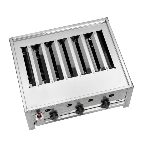 Gas-Tafelbraadgrill | TB1000R | Vloeibaar Gas | 3 Branders | Grillrooster 600x475mm | 10kW | Alleen Voor Buitengebruik