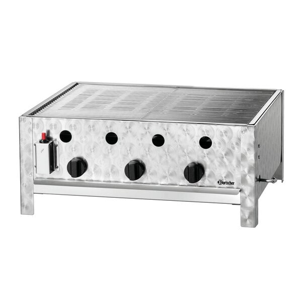 Gas-Tafelbraadgrill | TB1000R | Vloeibaar Gas | 3 Branders | Grillrooster 600x475mm | 10kW | Alleen Voor Buitengebruik