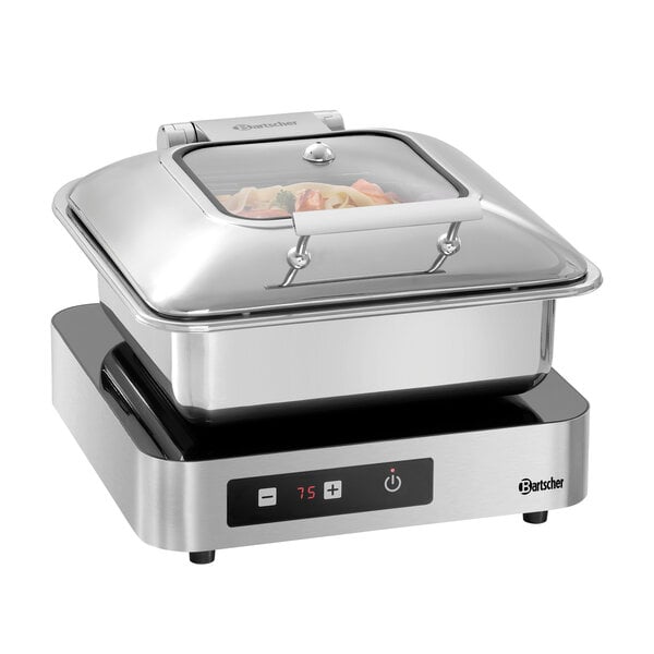 Inductiewarmhoudplaat | IW5-1 | 1 Warmhoudplaats | 60-100°C | 500W | 230V | Max. Pandiameter 340mm | Glasveld 390x390mm | Max. 4 Apparaten In Serie Schakelbaar