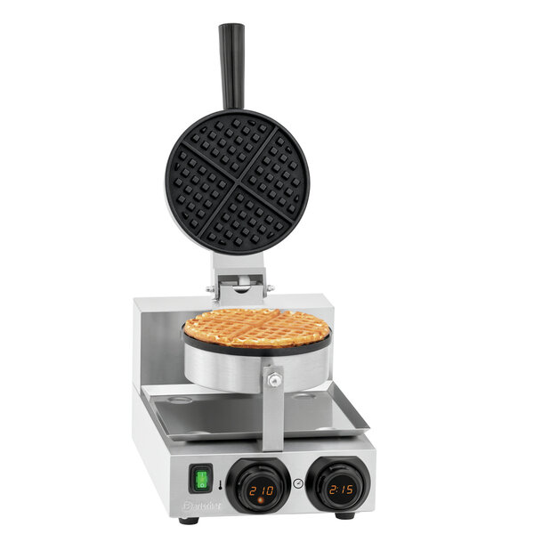 Wafelijzer | MDI 1BWR 1750 | 1 Bakunit | Brusselse Wafel Rond Ø175mm | 50-300°C | 1000W, 230V | Digitale Temperatuurregeling