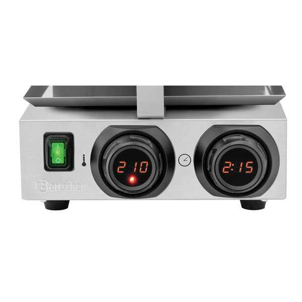 Wafelijzer | MDI 1BWR 1750 | 1 Bakunit | Brusselse Wafel Rond Ø175mm | 50-300°C | 1000W, 230V | Digitale Temperatuurregeling