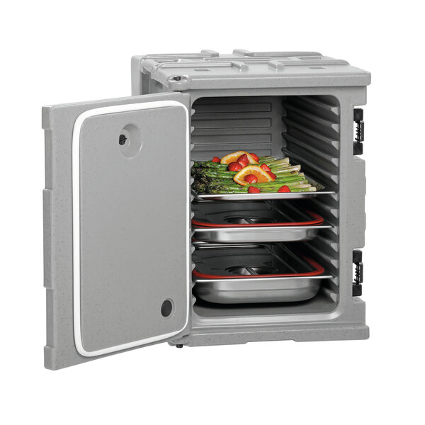 Thermo-transportcontainer | GN110-12 | 90L | 1/1 GN | 12 Roosterposities | Frontlader | Onverwarmd | -40°C Tot +90°C | Dubbelwandig PE