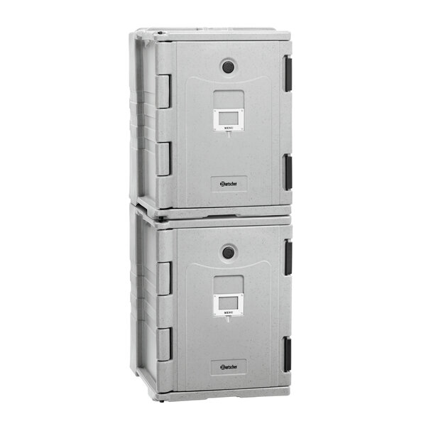 Thermo-transportcontainer | GN110-12 | 90L | 1/1 GN | 12 Roosterposities | Frontlader | Onverwarmd | -40°C Tot +90°C | Dubbelwandig PE