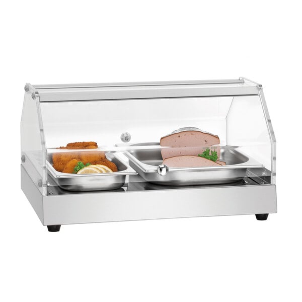 Warmhoudvitrine | BW10 | 1 Etage | 30-85°C | 0.25kW, 230V | Luchtbevochtiging, Toegang Aan Beide Zijden | Opstelvlak 475x335mm
