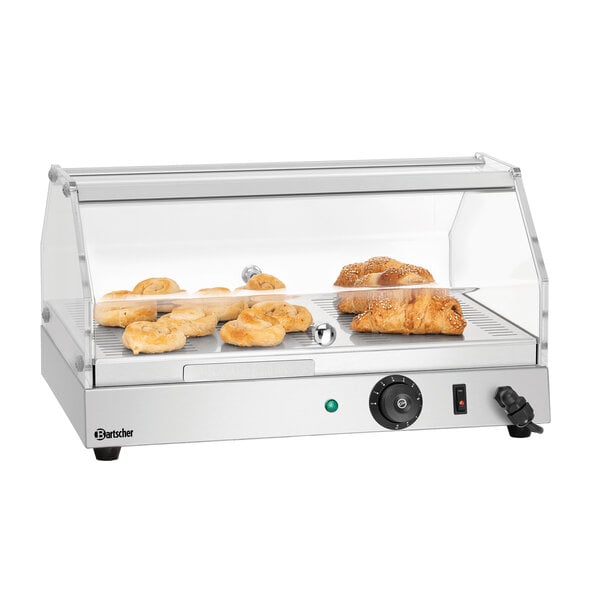 Warmhoudvitrine | BW10 | 1 Etage | 30-85°C | 0.25kW, 230V | Luchtbevochtiging, Toegang Aan Beide Zijden | Opstelvlak 475x335mm