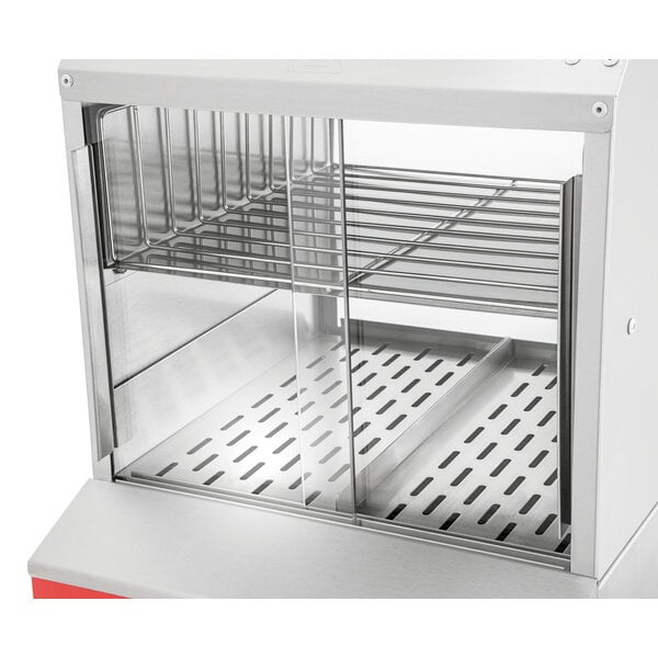 Hotdogstomer | WB1001 | 100 Hotdogs, 15 Broodjes | 25-100°C | 1.2kW, 230V | Waterbevochtiging