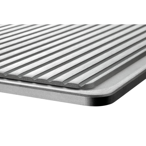 Grillplaat | 900-R | Geribbeld Gietijzer | Met Sapgoot