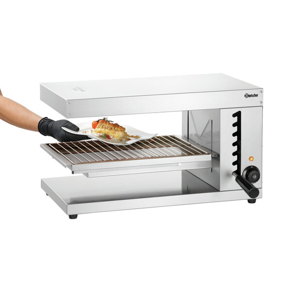 Salamander | 400-1Z-P | 1 Verwarmingszone | In Hoogte Verstelbaar Grillrooster 430x300mm | Stralingsverwarming | 2800W | 230V