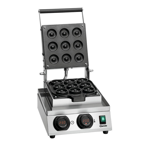 Wafelijzer | MDI Donut 900 | 9 Donuts, Ø50x20mm | 50-300°C | 1800W | 230V