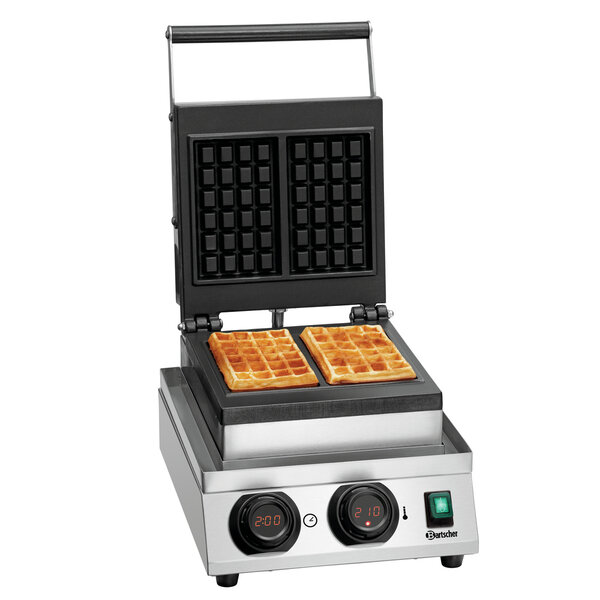 Wafelijzer | MDI 1BW-AL | Brusselse Wafel, 160x100x32mm | 50-300°C | 1800W | 230V