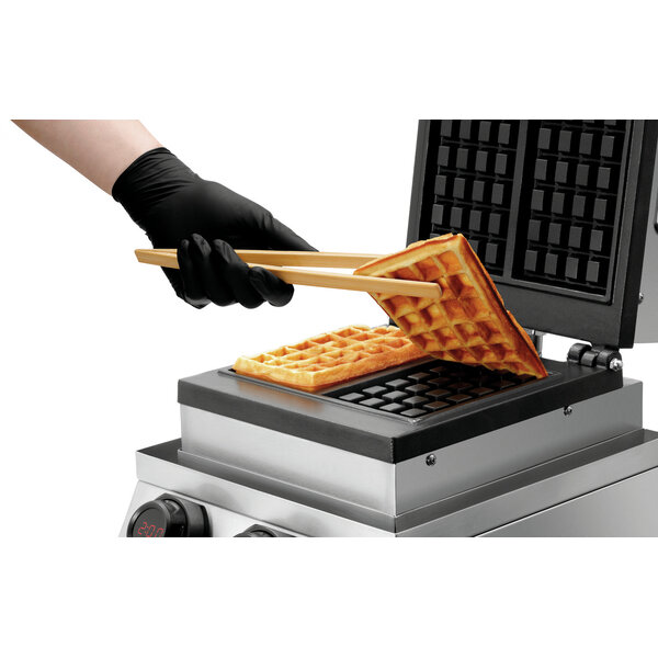 Wafelijzer | MDI 1BW-AL | Brusselse Wafel, 160x100x32mm | 50-300°C | 1800W | 230V