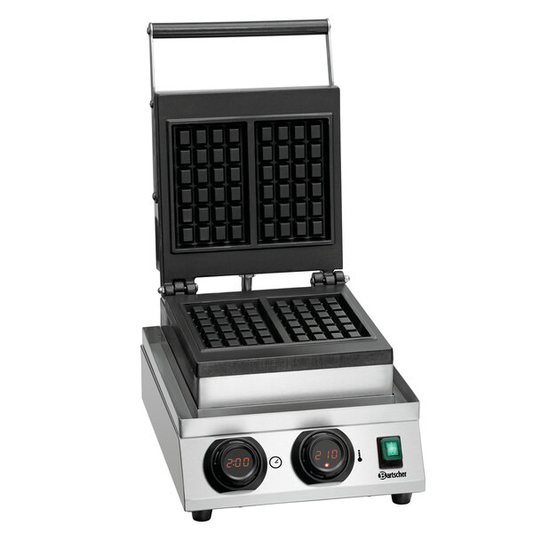 Wafelijzer | MDI 1BW-AL | Brusselse Wafel, 160x100x32mm | 50-300°C | 1800W | 230V