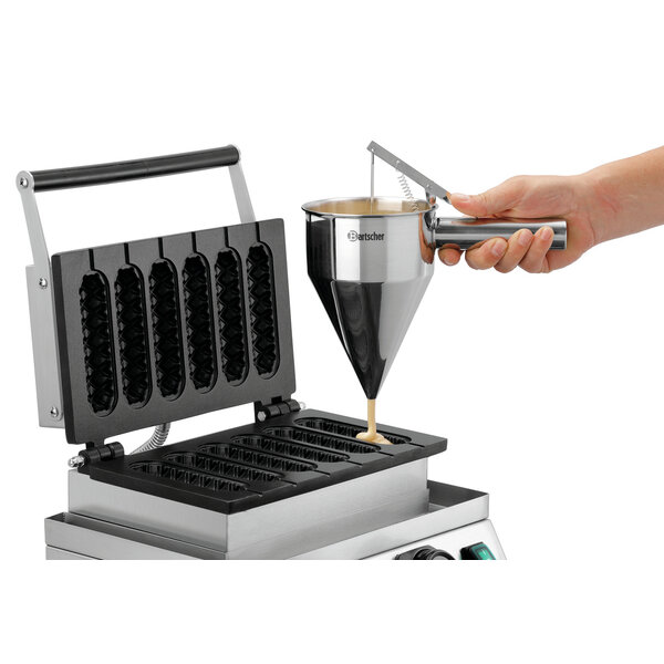 Wafelijzer | MDI Lolly 600 | 6 Ronde Lollywafels, 40x30x140mm | 50-300°C | 1800W | 230V | Zonder Spiesjes